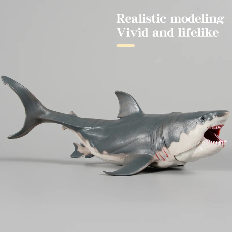 شخصية سافاج مارين ميغالودون شارك - لعبة كلاسيكية من حيوانات المحيط ونموذج الحياة البحرية من مادة PVC للأطفال