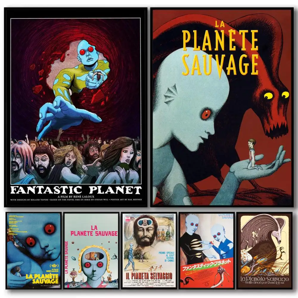 Anime F-Fantastic P-Planet Movie Poster Decorative Wall Art Stickers Mural Photo Print for Home Living Room Hallway Decor Gift