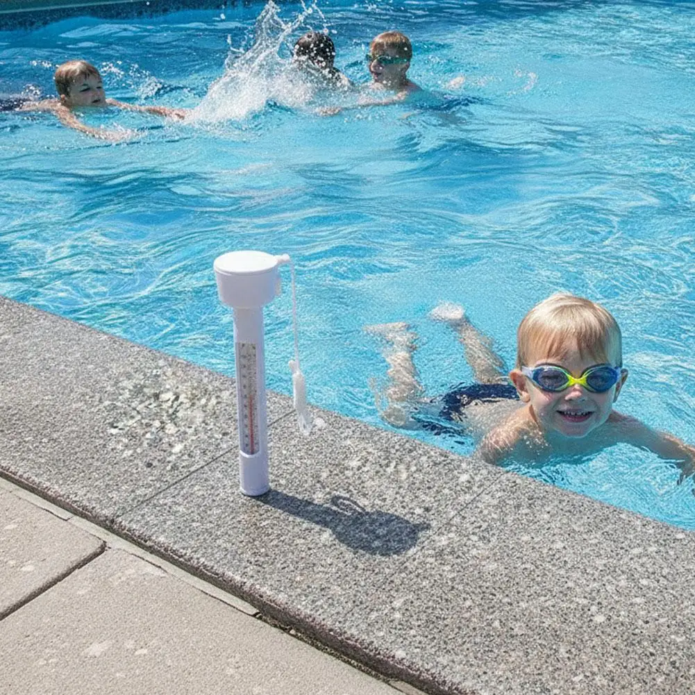 1/2 Stück Wasserdichter Schwimmender Pool-Thermometer, Temperaturmessgerät für Außen- und Innen-Schwimmbäder, Spas und Whirlpools – Detail 10
