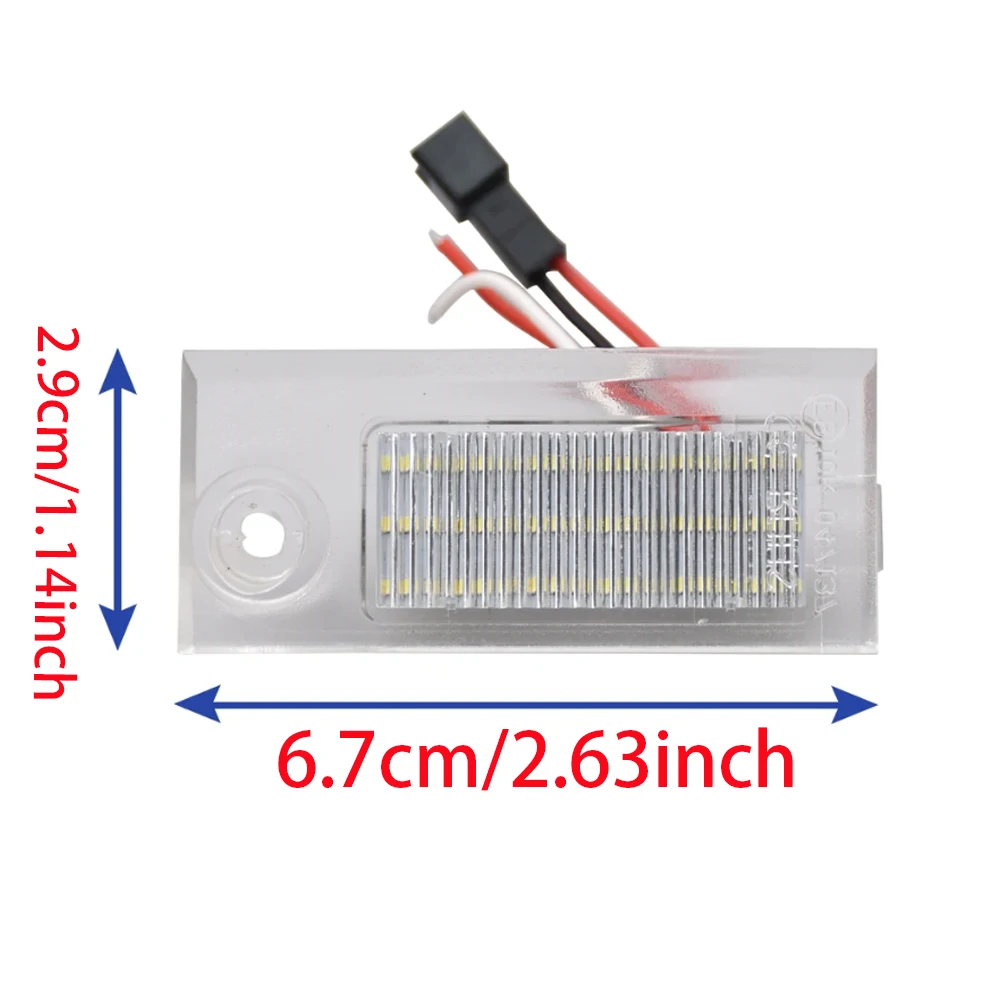 ضوء لوحة ترخيص LED 4B5943021 12V DC ABS مناسب لأودي A6 C5 4B Sedan1997-2004