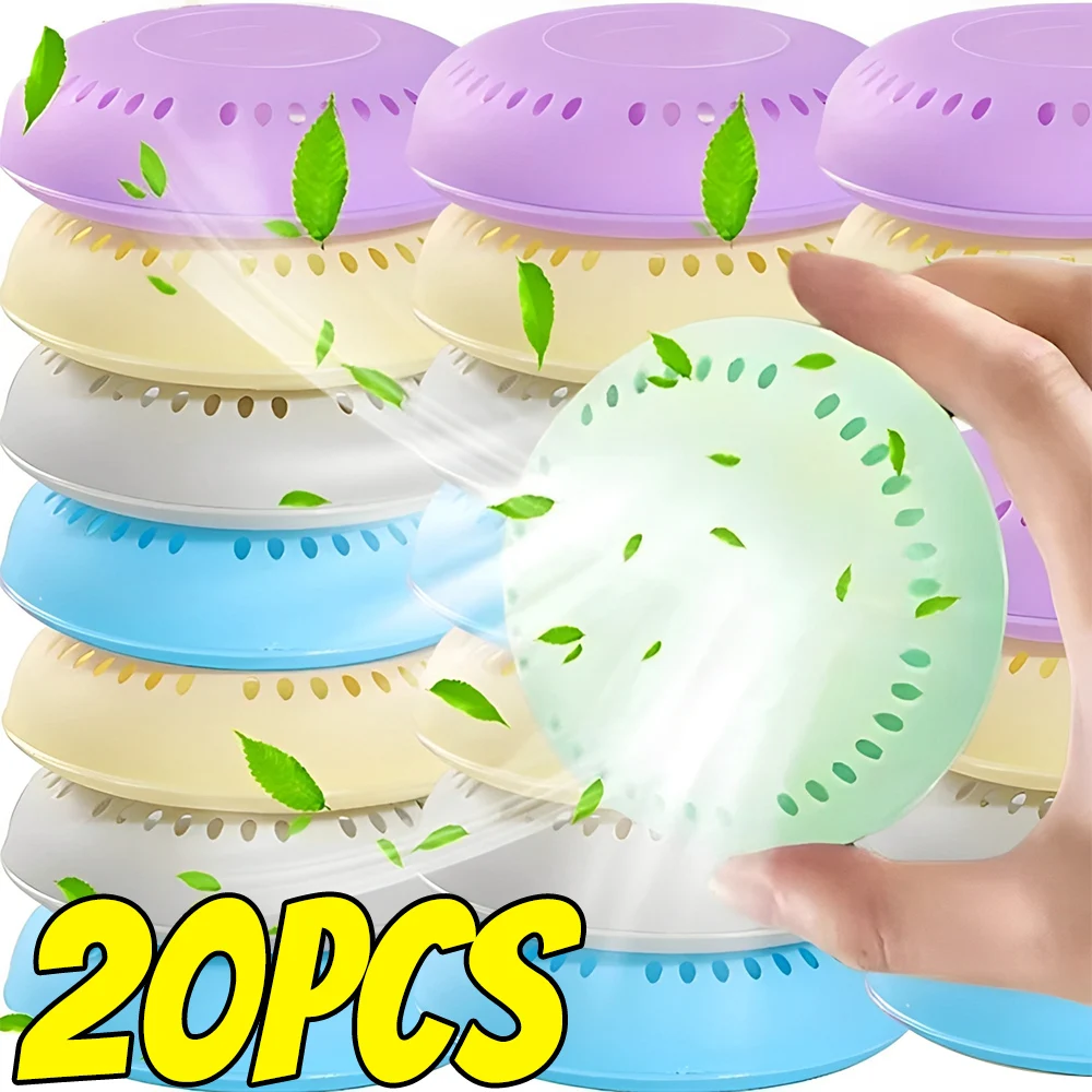1/20pcs Aromaterapia Solido Deodorante Auto Adesivo Bagno Deodorizzazione Fornitura Guardaroba Auto Per Uso Domestico Rotondo Wc Più Fresca