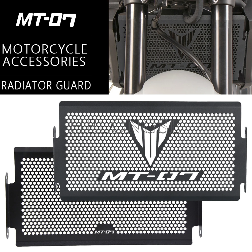 Radiator Guard For Yamaha MT-07 MT07 Radiator Grille Grill Guard MT 07 Protector Cover Parts 2014~2025 2024 2023 2022 2021 2020
