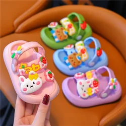 Children's slippers Baby girls summer cartoon cute shower wear children's princess soft soled slippers for children