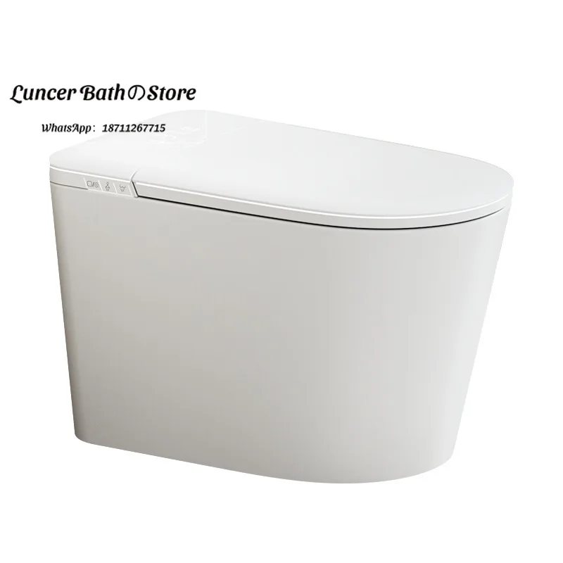 Fully Automatic Lightweight Smart Toilet Integrated Unit Auto Lid Flip Water Tank Design No Water Pressure Limit