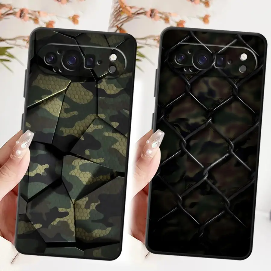 

Camouflage Pattern Case for Google Pixel 10 9 Pro XL 9a 8a 6a 6 7 8 Pro 7a Soft Cover