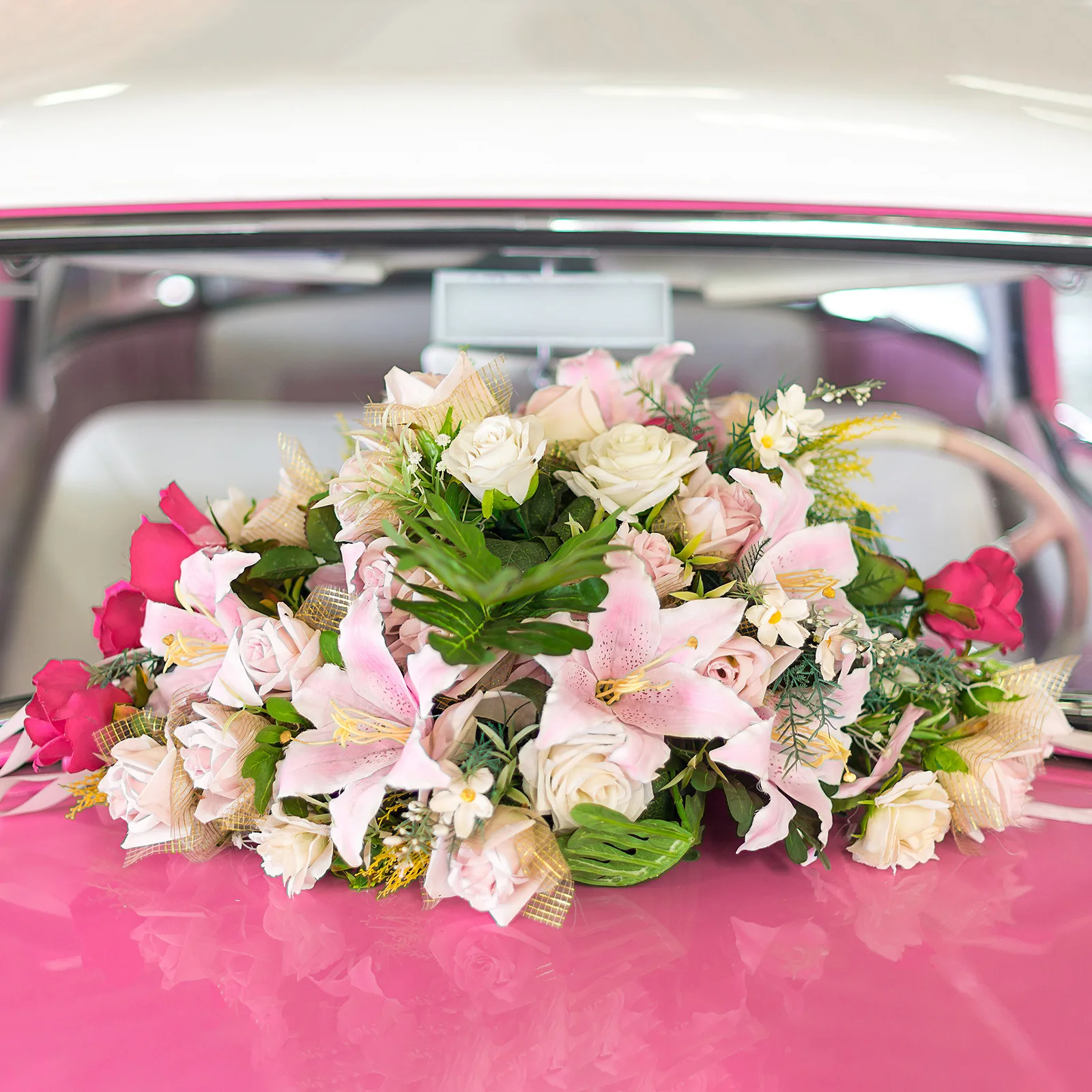 

1Pcs Flower Ring Holder Suction Cup Floral Mud 30x30cm Stable Wedding Car Decoration Flower Base Floral Accessories