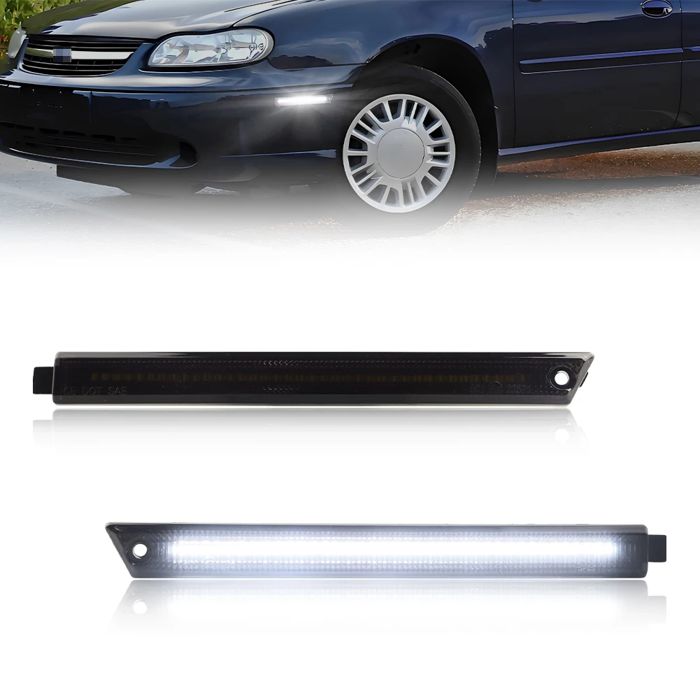 

2 шт. передний боковой габаритный фонарь на крыло со светодиодной подсветкой для Chevy Malibu 1997-2003 годов 1997-1999 Oldsmobile Cutlass 2004-2005 Chevy Classic