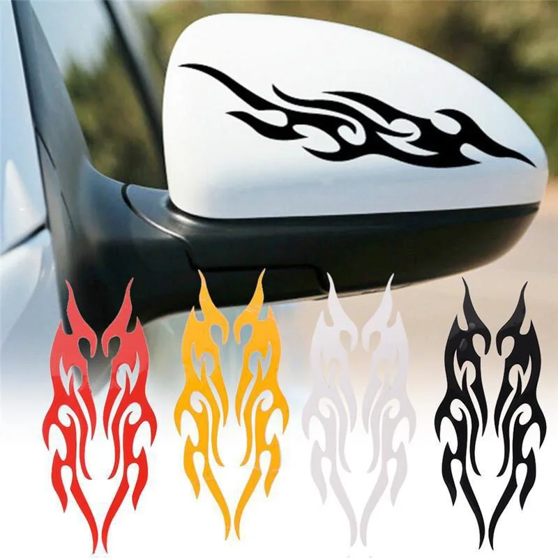 Universal DIY Flame Decal Sticker Waterproof For Car Motorcycle Gas Tank Waterproof Motorcycle Flame Sticker Kit Decals