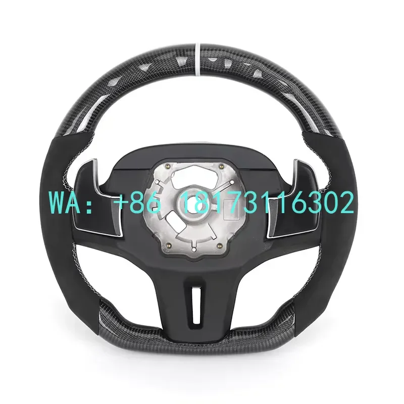 China Plant 2026 Customized Volante Carbon Fiber LED Heated Steering Wheel G01 G02 G05 G06 G20 G22 G26 G27 G30