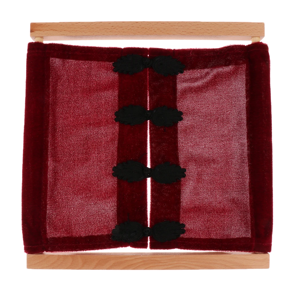 Montessori Child Toy Beechwood Dressing Frame Set for Developing Children’s Fine Motor Skills in Preschool