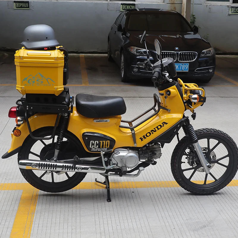 

Slip On For Honda Cub CC110 trunk general purpose motorcycle non aluminum alloy trunk modification reserve toolbox