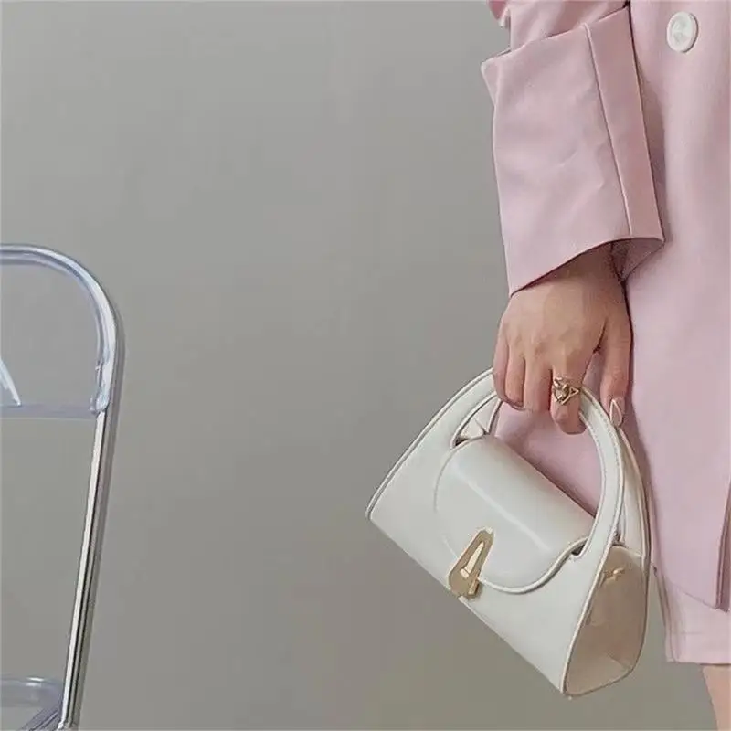 

Women Shoulder Bag Top Handle Bag PU Leather Crossbody Bag Trendy Evening Handbag 20CA