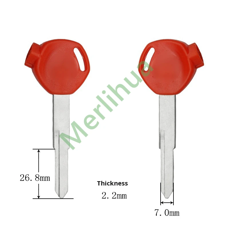 Chiave moto Honda, adatta per: chiave moto Honda Xindazhou Wuyang WH100 Joy 125CC Jiaying vuota (inclusa magnete)