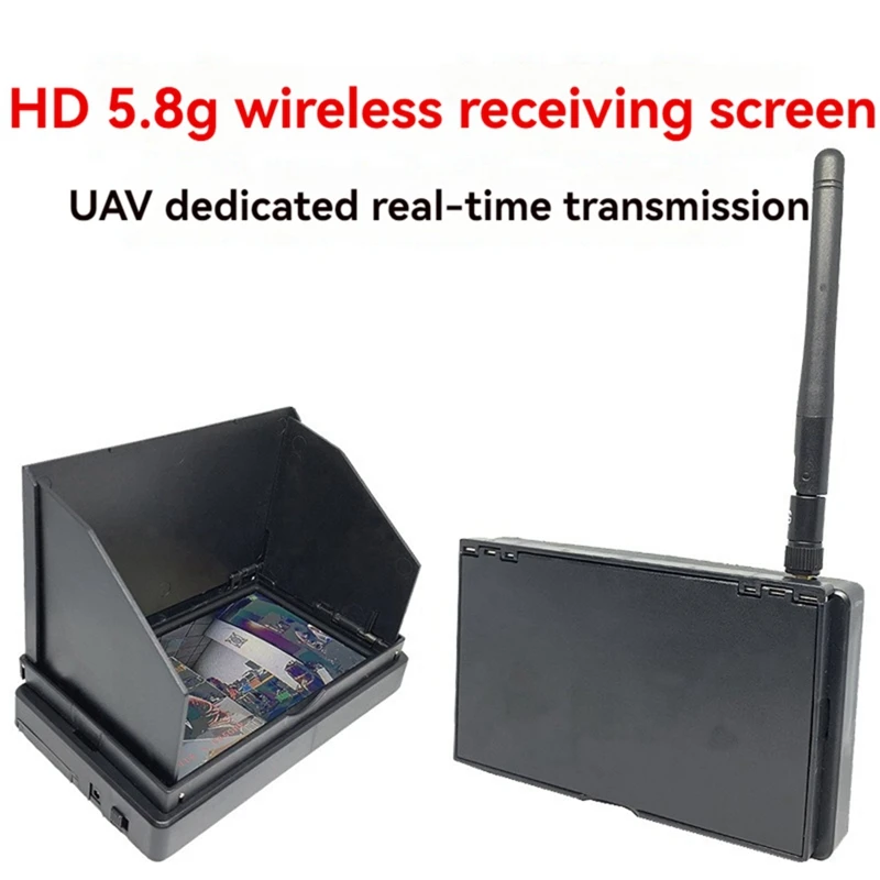 4.3 Inch FPV Monitor 5.8G 48CH 16:9 NTSC/PAL 480X272 5645Mhz-5945Mhz Build-In Battery For RC Drone Racing