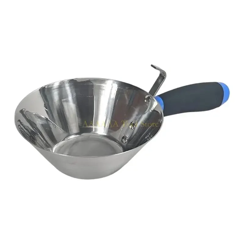 A2BE Oversized 18cm Cement Gypsum Mixer Bowl Rustproof Ergonomic Handle Easy To Clean