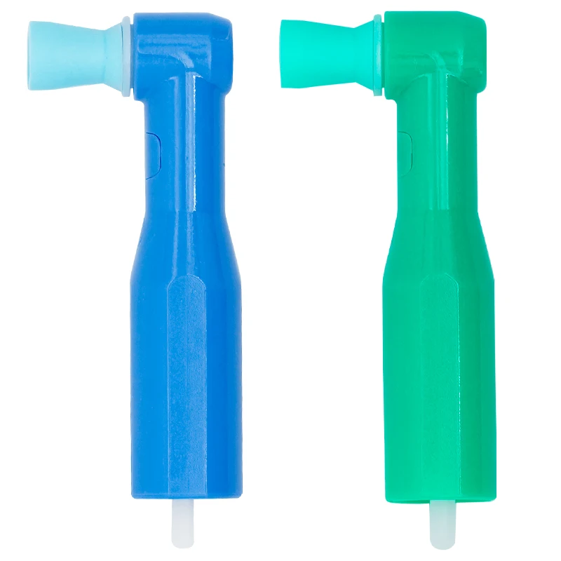 Outils de polissage dentaire à basse vitesse, Angles de prophylAct de poulet, Doux, Dur, Bleu, Vert, Pièces à main, Standard, 10 pièces