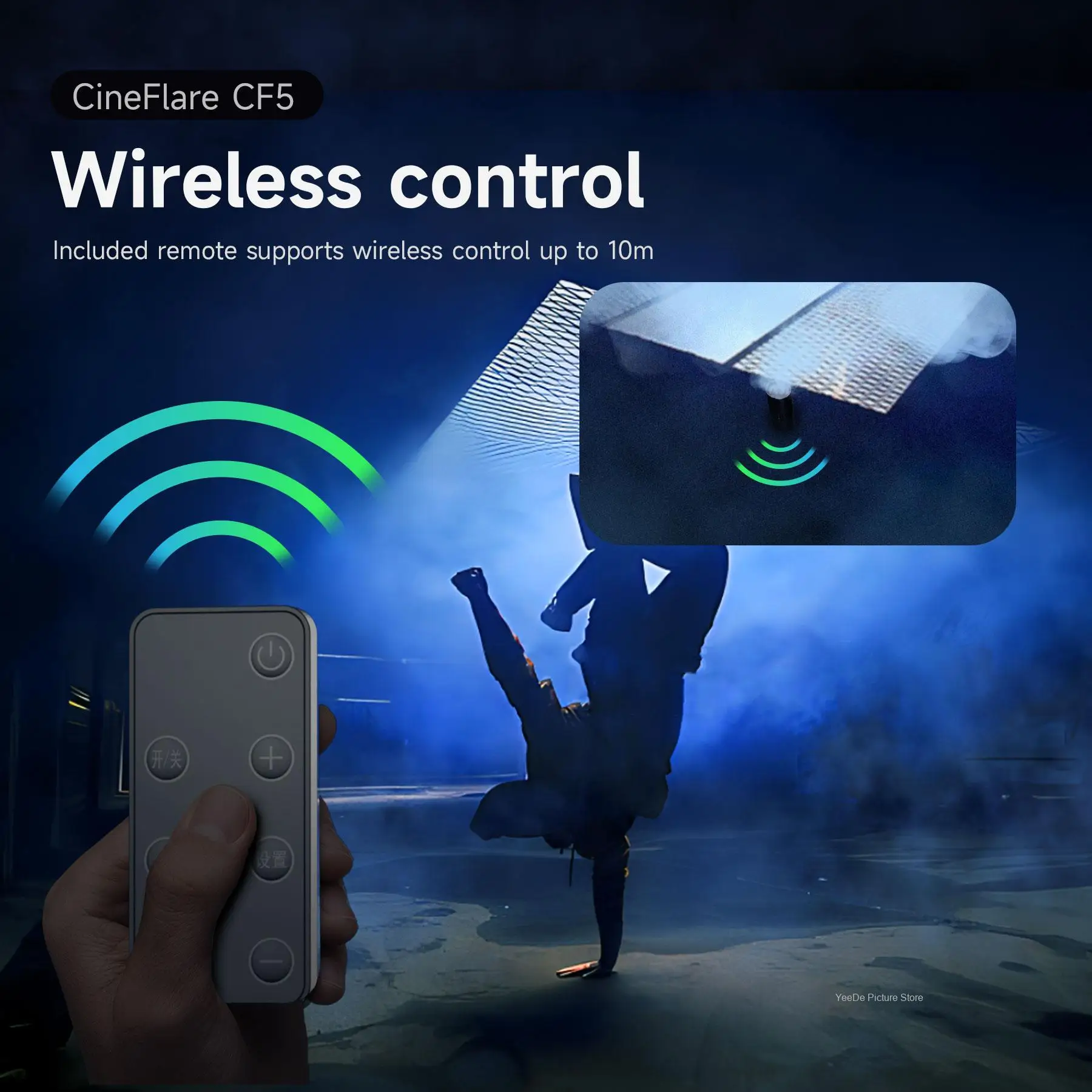 COLBOR CF5 40 واط المحمولة طوي آلة لصنع الدخان يده آلة الضباب لفيلم استوديو فيديو فيلم المرحلة تأثيرات