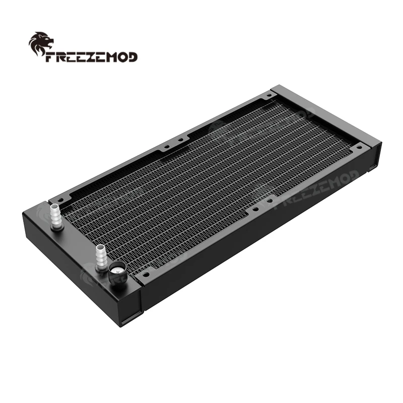 FREEZEMOD 240mm Aluminum PC Water Cooling Radiator 27mm Thick SR-LF240 120mm Fan Mounts CPU Liquid Cooler for Gaming Computers