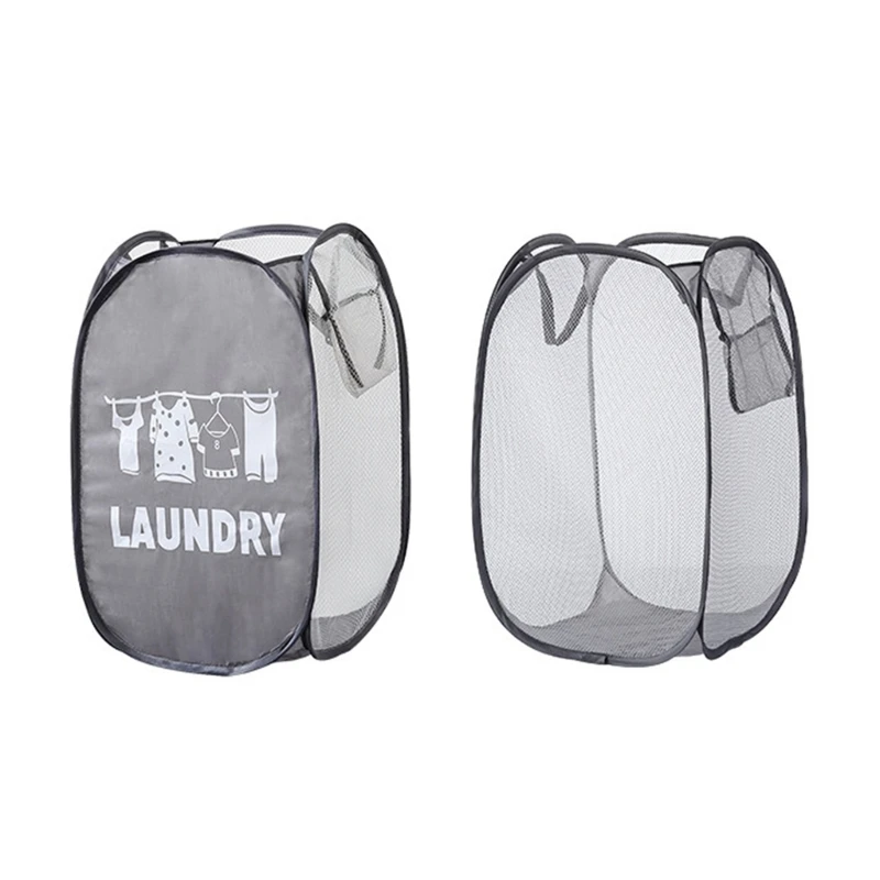 

Foldable Laundry Hamper Collapsible Laundry Basket with Breathable Mesh Durable Dirty Clothes Hampers for Home or Dorm