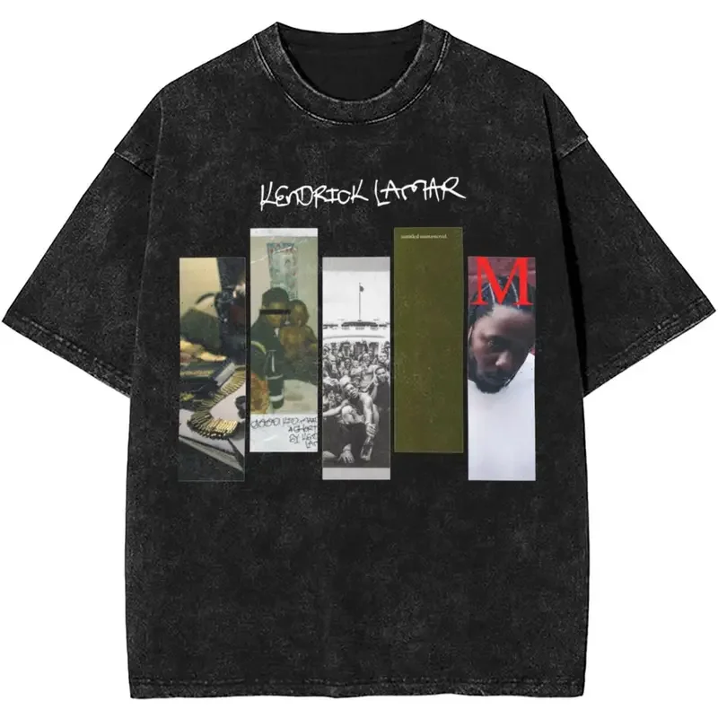 

Hip Hop Kendrick Lamar Discography T Shirt Streetwear Men Women Fashion T-Shirts Harajuku Streetwear