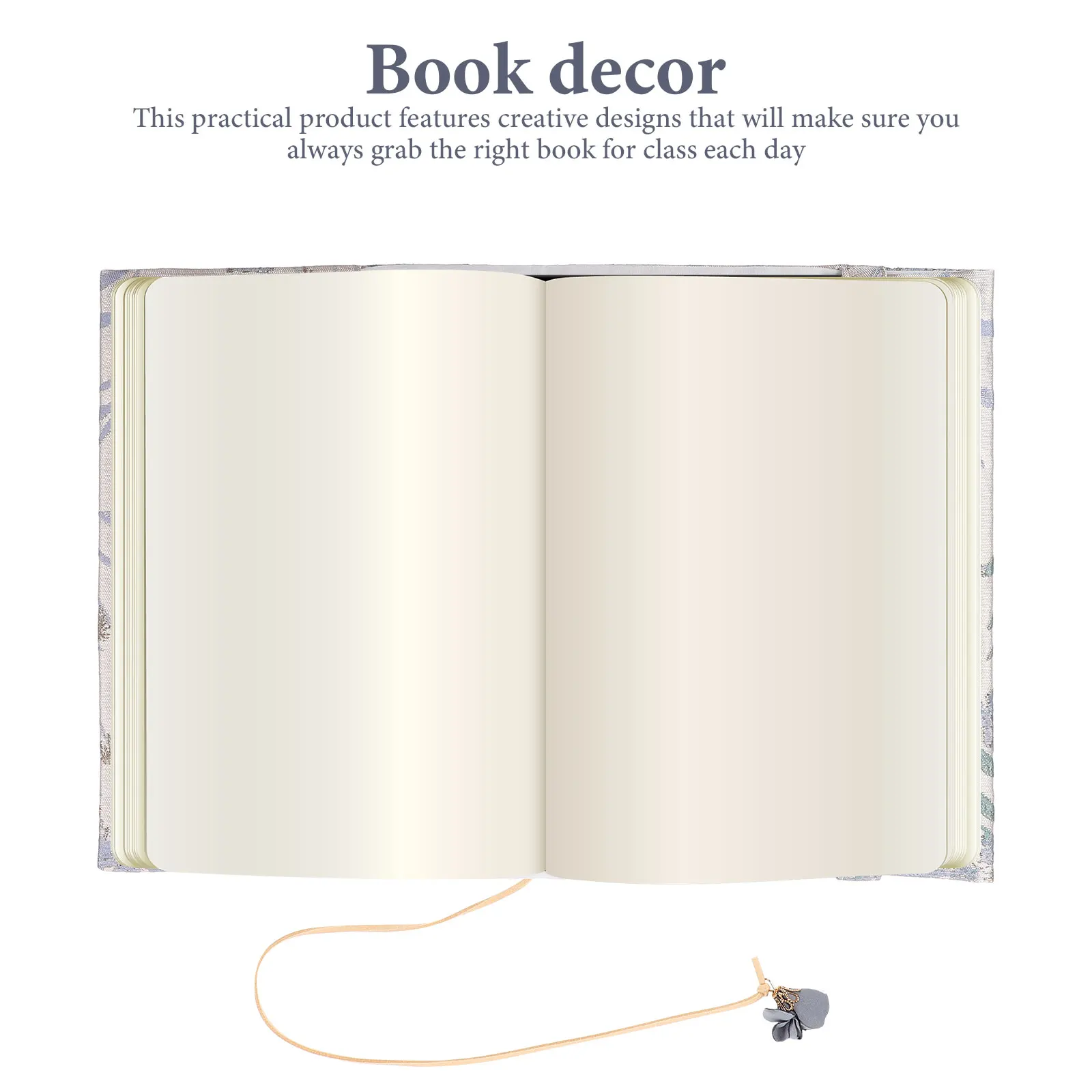 Book Sleeve Fabric Cover Chic Cloth Covers Protection Adjustable Convenient Blue Protector for Student