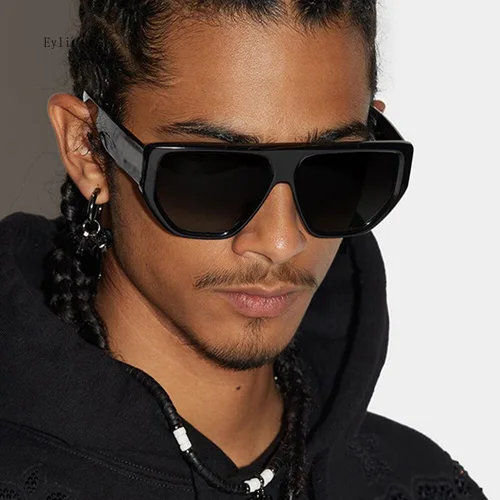 Imagen 1 del producto Gafas De Sol cuadradas De gran tamaño para hombre, Gafas De Sol Retro para mujer, Gafas De Sol con protección Solar, réplica De lujo, Gafas De Sol 2025 para hombre