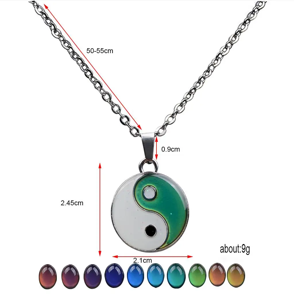 Fashion Gossip Colored Mood Fun Change Color Pendant Nacklace