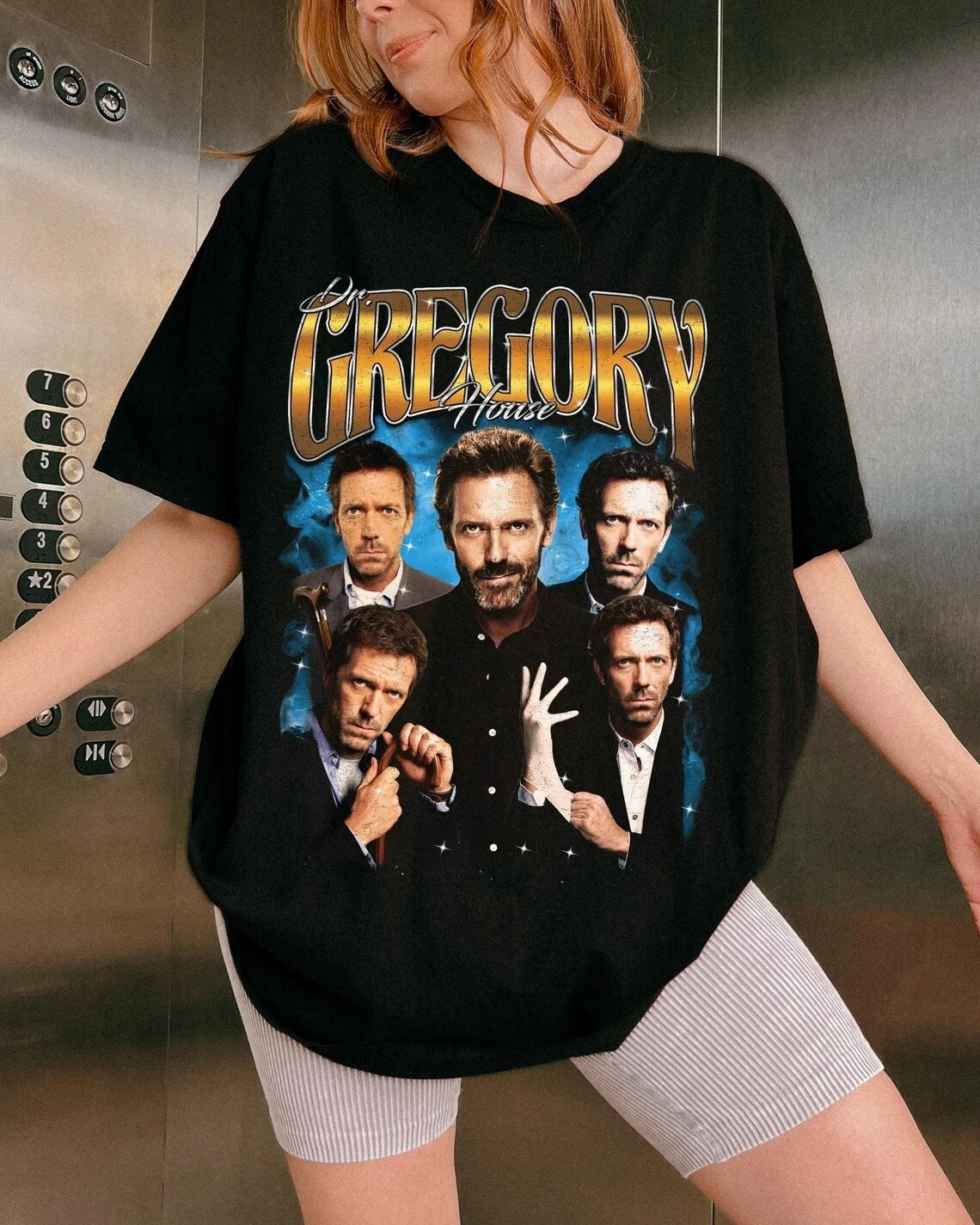 Vintage Dr House T-shirt Rap Funny Movie Tee Gift for Women and Men Oversized Graphic Short Sleeve Women T-shirts for Unisex