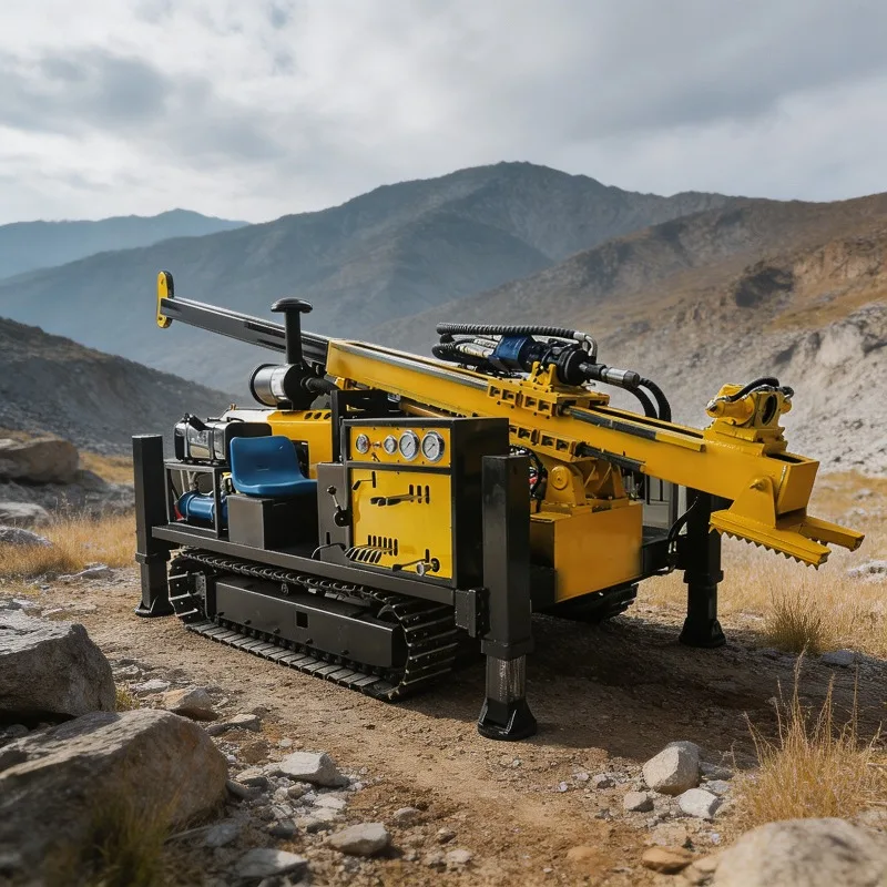 Open Pit Mine Geological Exploration Crawler Mounted Hydraulic Core Drill Rig for Core Recovery Customized