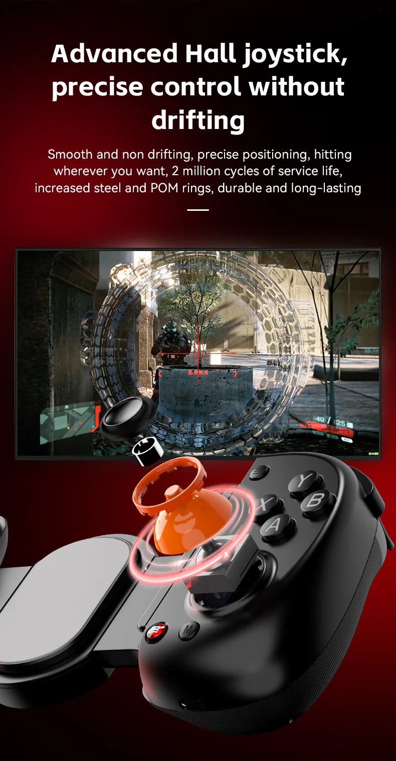 وحدة تحكم ألعاب لاسلكية لأجهزة Android iPad Mobile Gamepad للتبديل وXBOX Game Pass وعصا التحكم بث الألعاب قابلة للتمدد حتى 9.5