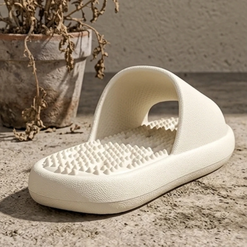 Women Summer Slippers Non Slip Quick Drying Shower Drainage Holes Soft Cushioned Breathable Beach Pool Shoes Slide Sandals - view 6