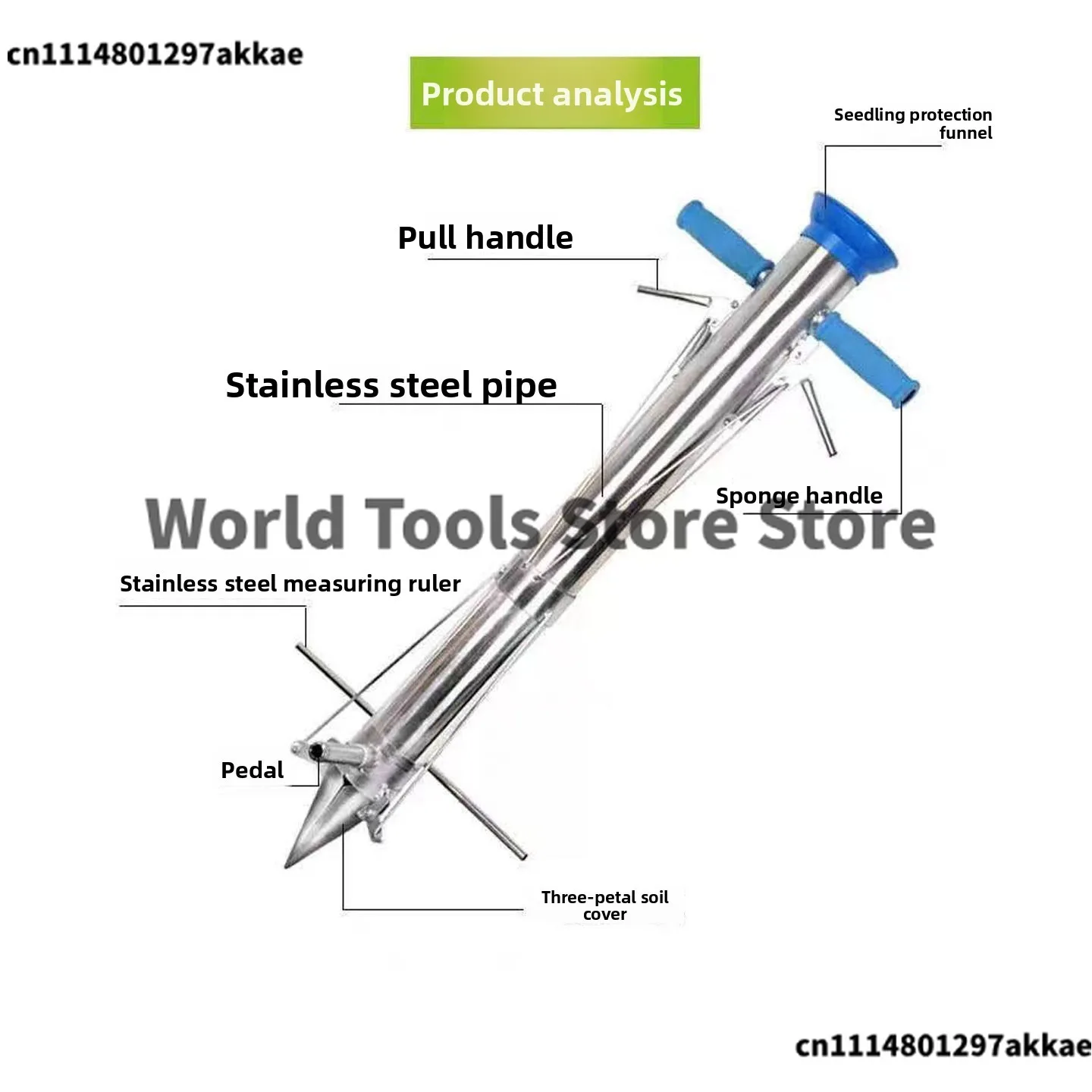 Seedling Transplanter Vegetable Agricultural Tool YoungMachine Pepper Planting Rapid Seeder Stainless Steel  Supplies Garden
