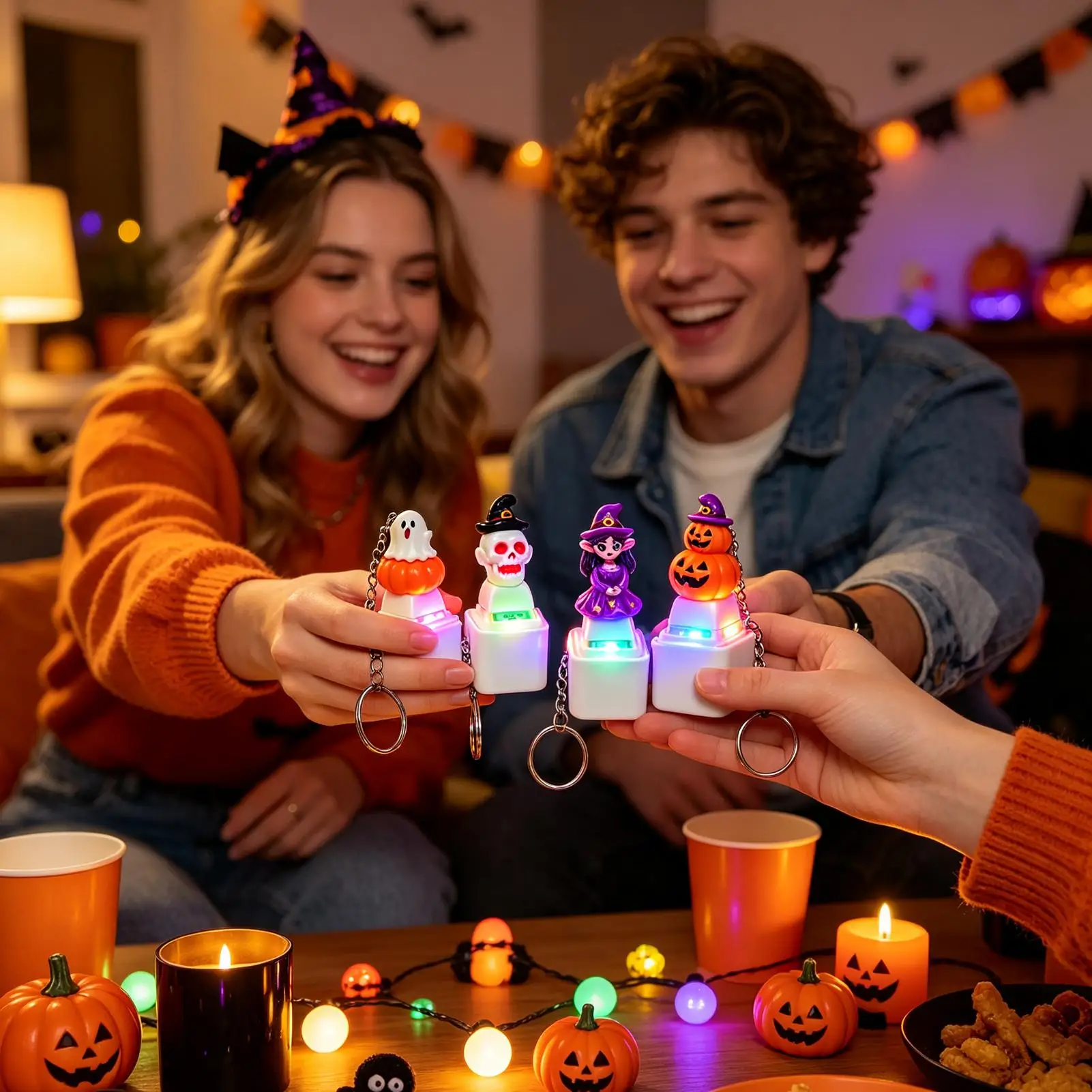 fidget-clicker-keychain-4-pieces-funny-light-up-halloween-clicker-button-toy-halloween-keychain-for-adults-handbag-backpack