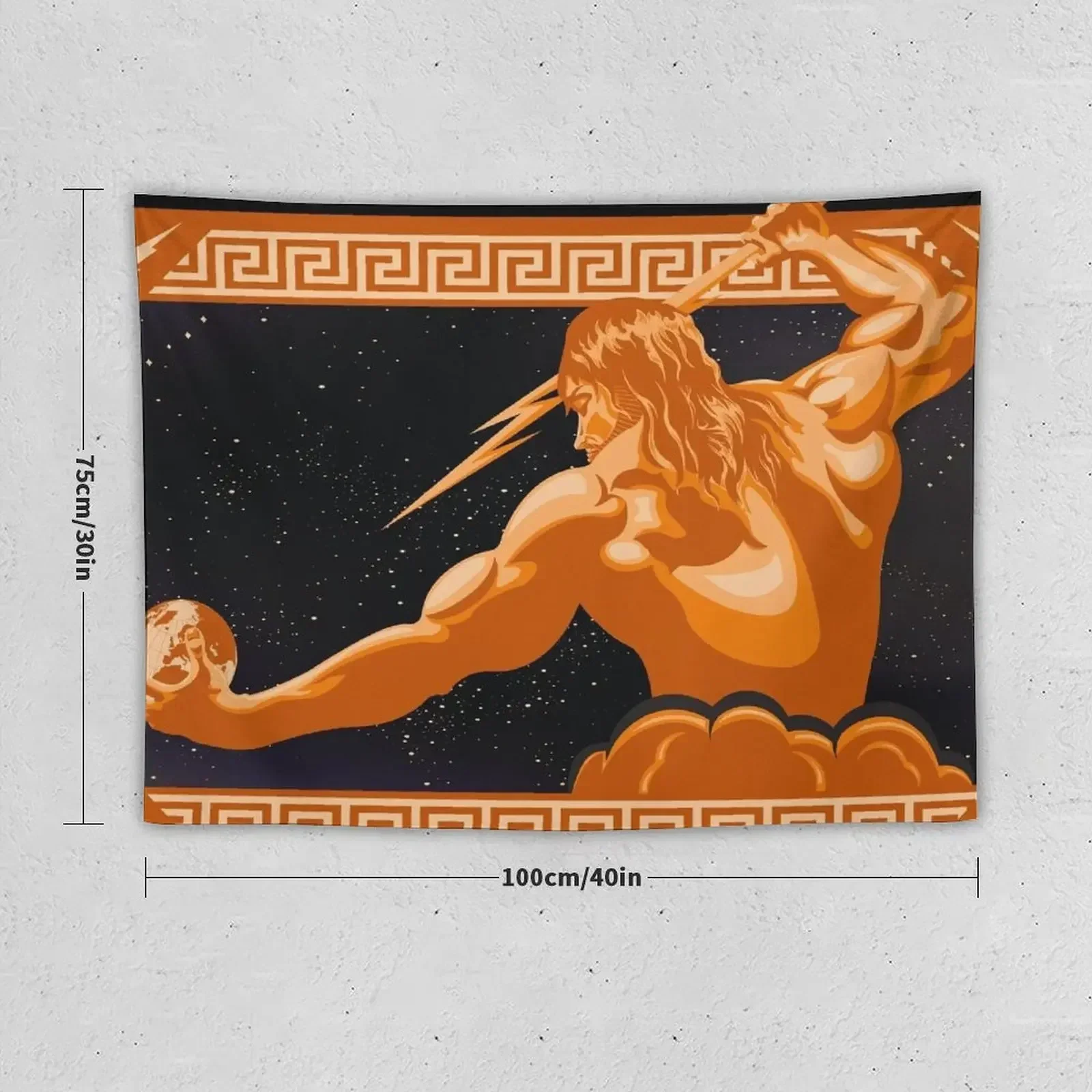 The Wrath of Zeus Tapestry Aesthetic Decoration Carpet Wall Tapestry