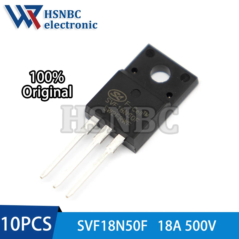 10PCS SVF18N50F 18N50 SVF18N50 TO-220F 18A 500V N-channel Power MOSFET Transistor 100% New Original