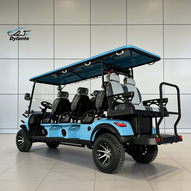

2026 CE Street Legal 60V Lithium Battery Solar Panel 4 6 Seater Club Sightseeing Cart Electric Golf Cart
