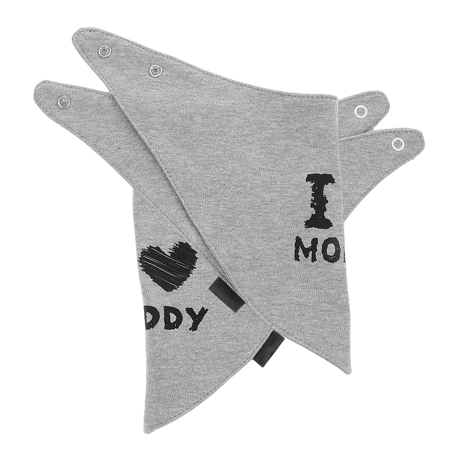

2Pcs Triangle Baby Bibs Waterproof Soft Cotton Drooling Bibs for Girls Boys Newborn Infant Weaning Eating Burp Cloths Set