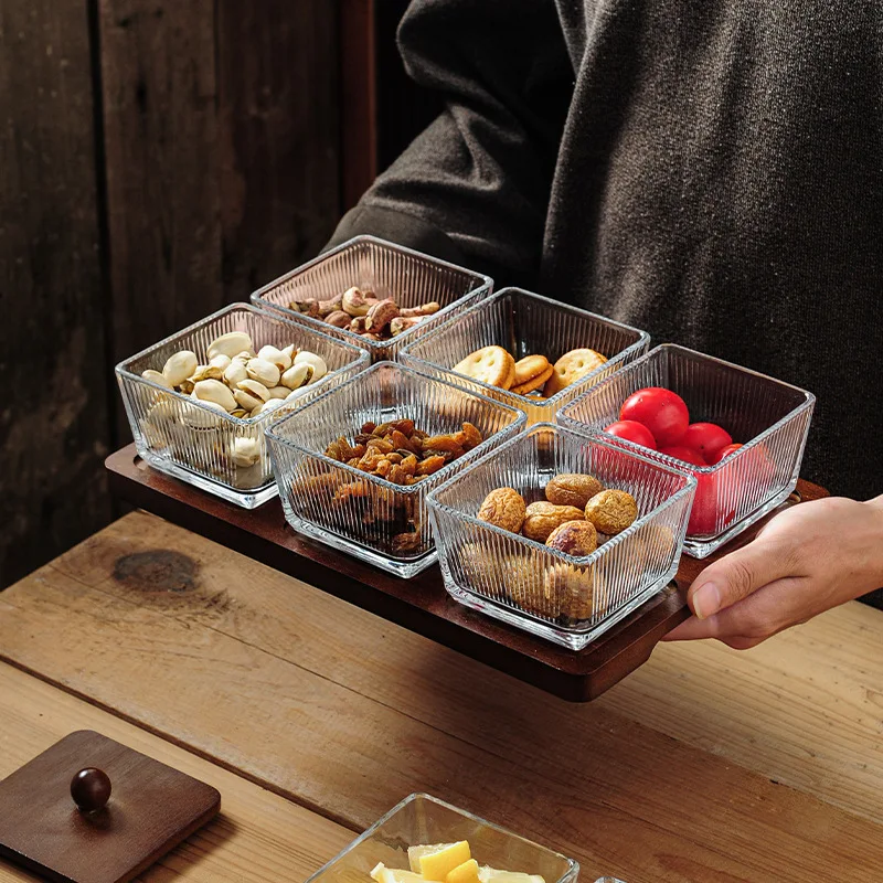 Glass Partition Plate for Living Room Fruit And Vegetable Seasoning Box Creative Short Sleeve Women's T-shirt Summer Fashion