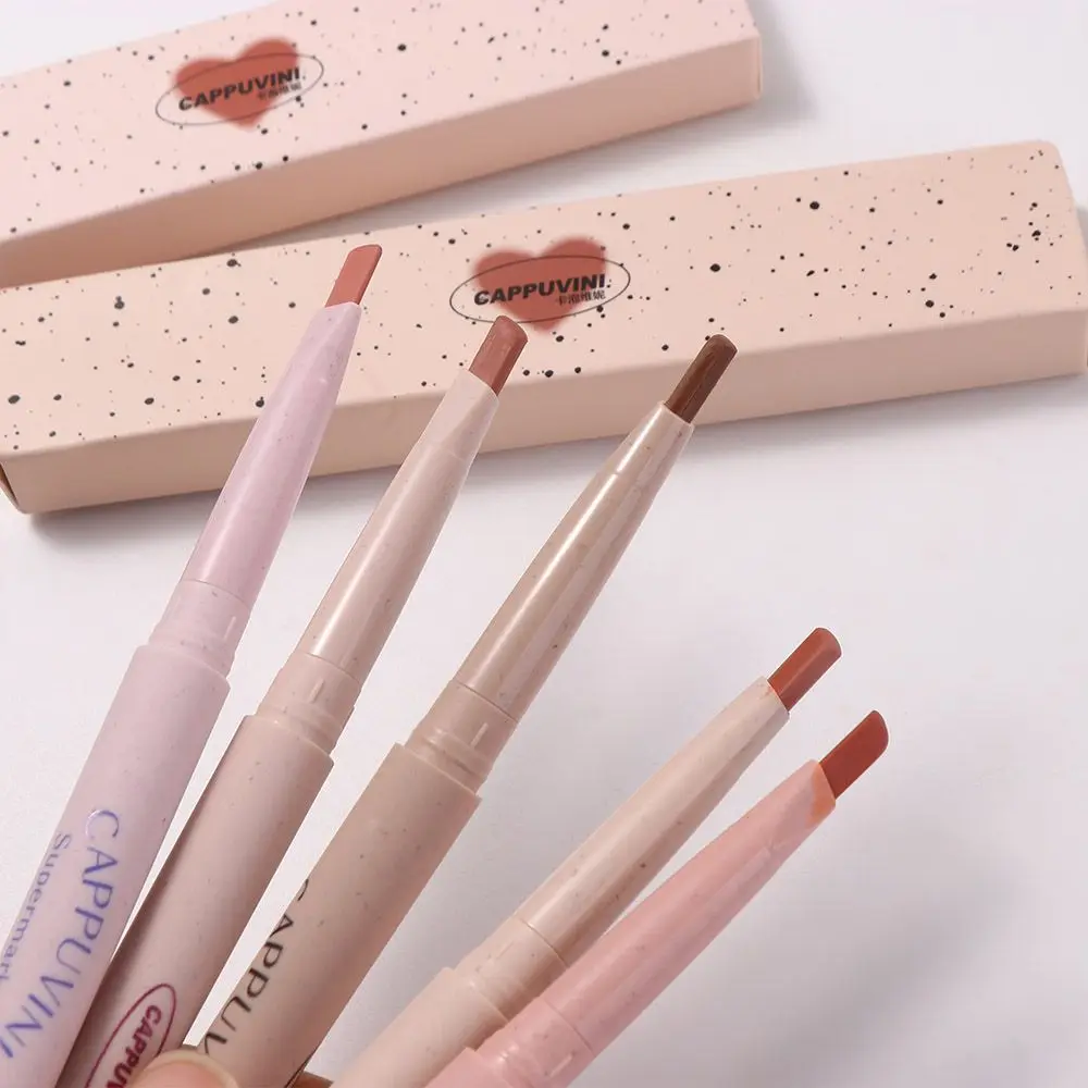 Nude Pink Long Lasting Non-stick Cup Waterproof Lip Gloss Makeup Tool Cosmetics Lip Liner Pencil Lipstick Pen Matte Lipstick