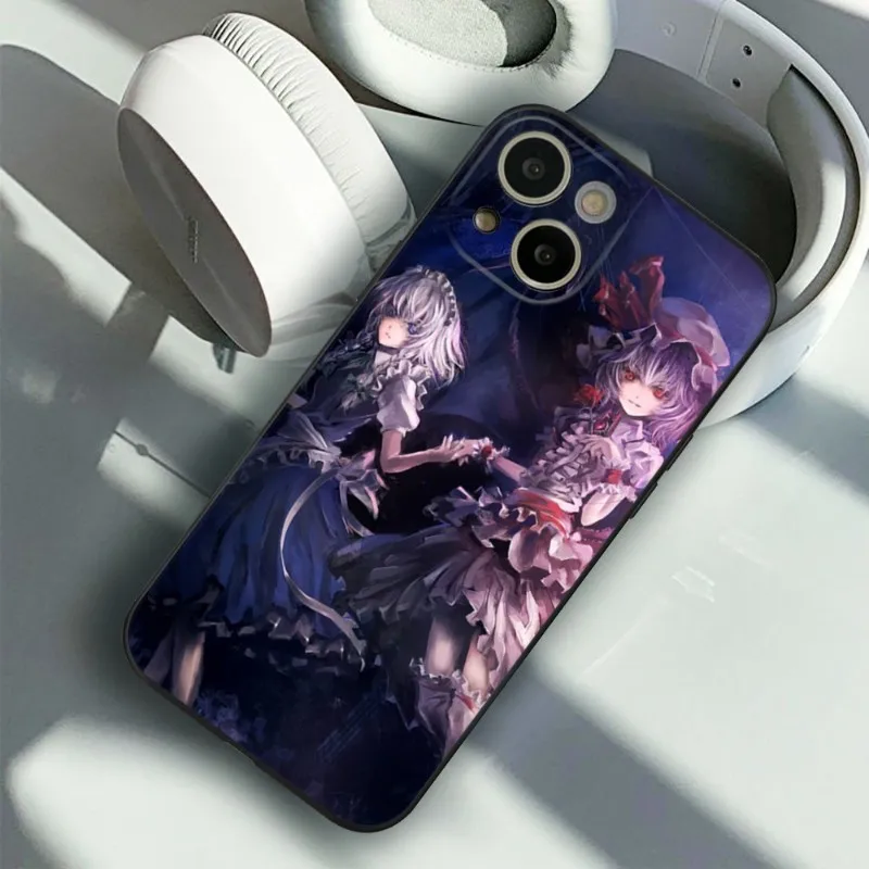 Anime Touhou Project Phone Case FOR IPhone 15 14 11 12 Pro 8 7 Plus X 13 Pro MAX XR XS MINI SE 2020 Black Covers