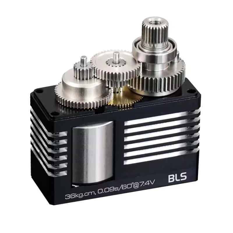 킹맥스 S31 MS36M 스틸 톱니 메탈 쉘 고전압 디지털 차량용 브러시리스 36kg 중형 서보 모터 (헬리콥터용)