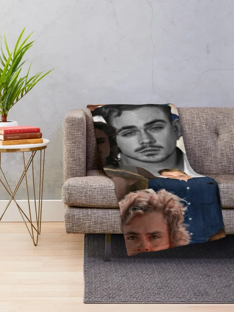 dacre montgomery photo collage Throw Blanket Summer Blanket Retro Blankets Blanket For Baby