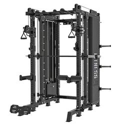 Commercial Smith Integrated Trainer Gym Frame Squat Rack Multi-function Fitness Workout Smith Machine