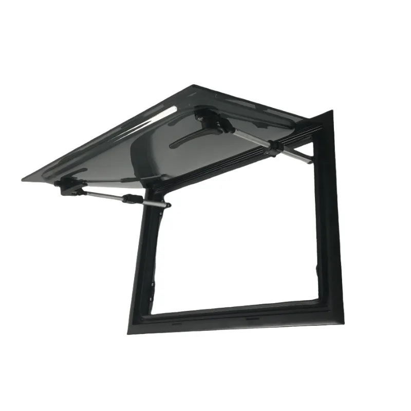 700x500mm Wholesale Customizable RV Right Angle Flat Window with Double Glazing and Flynet for Modern Campers