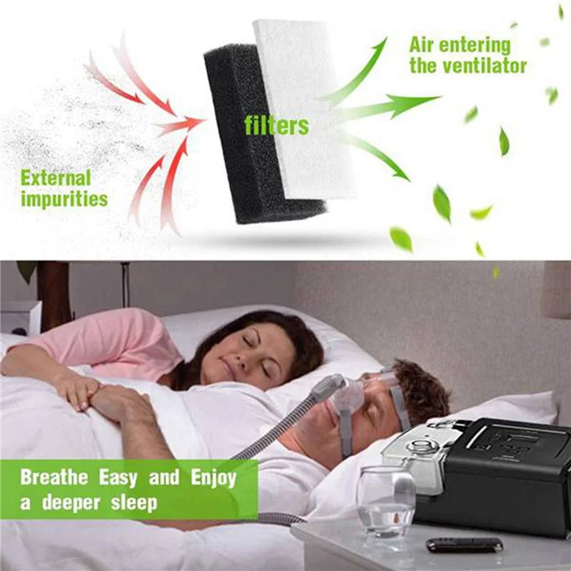 Daily 90PCS CPAP Filters For Respironics Premium Foam Filter And Ultra Fine Filters Respironics M Series