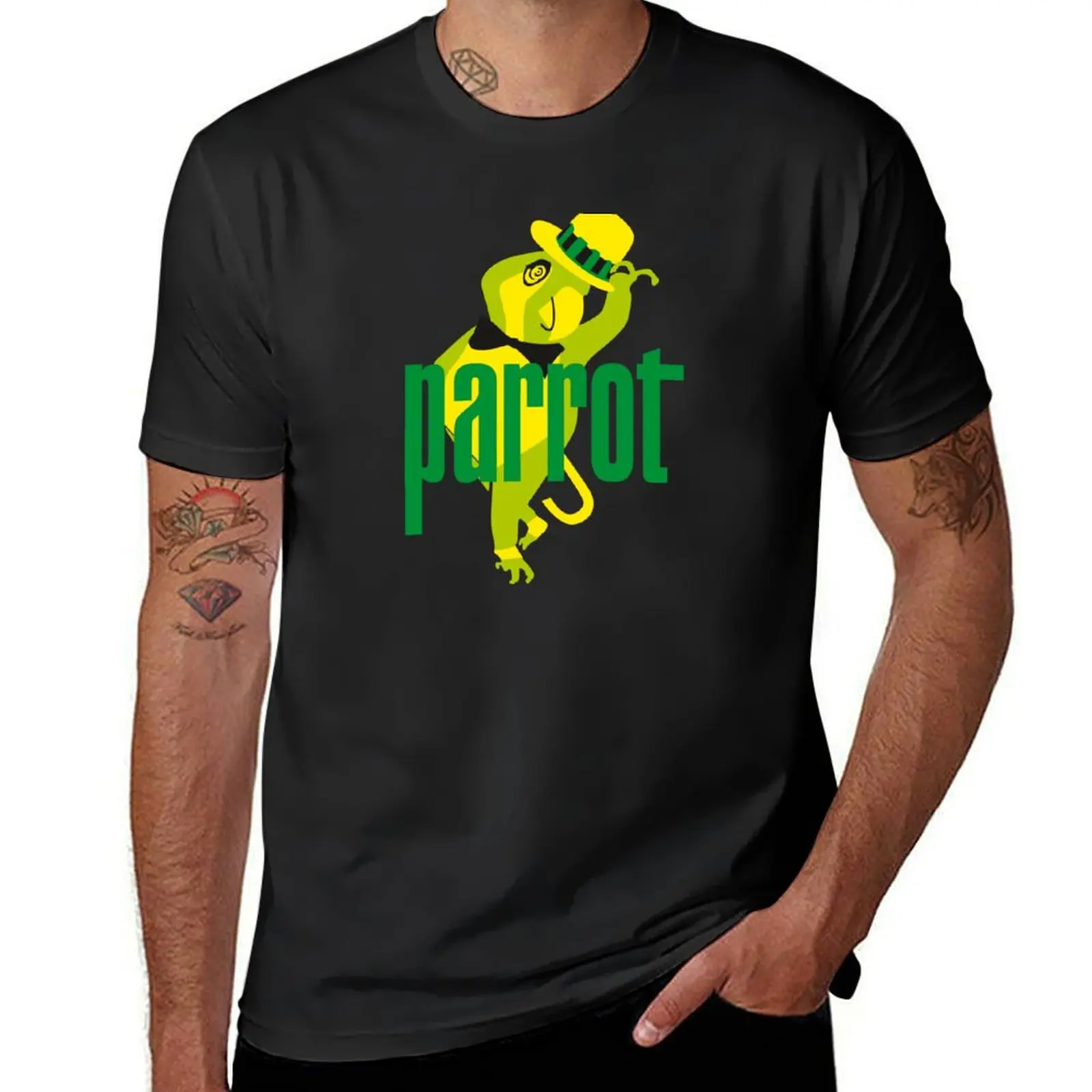 

Parrot Records T-Shirt sports fans funnys men t shirts