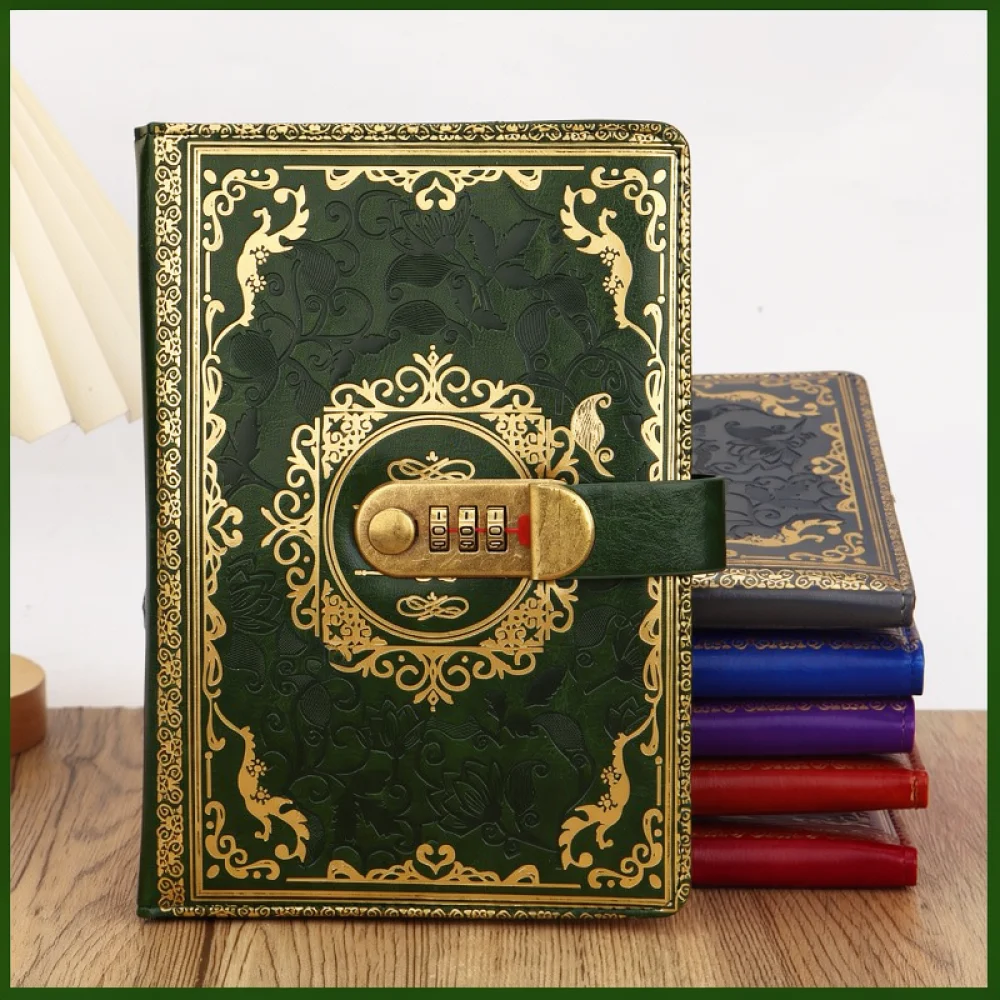 Secret Journal A5 Notebook With Password Lock Personal Privacy Diary Planner Writing Pad Office Stationery
