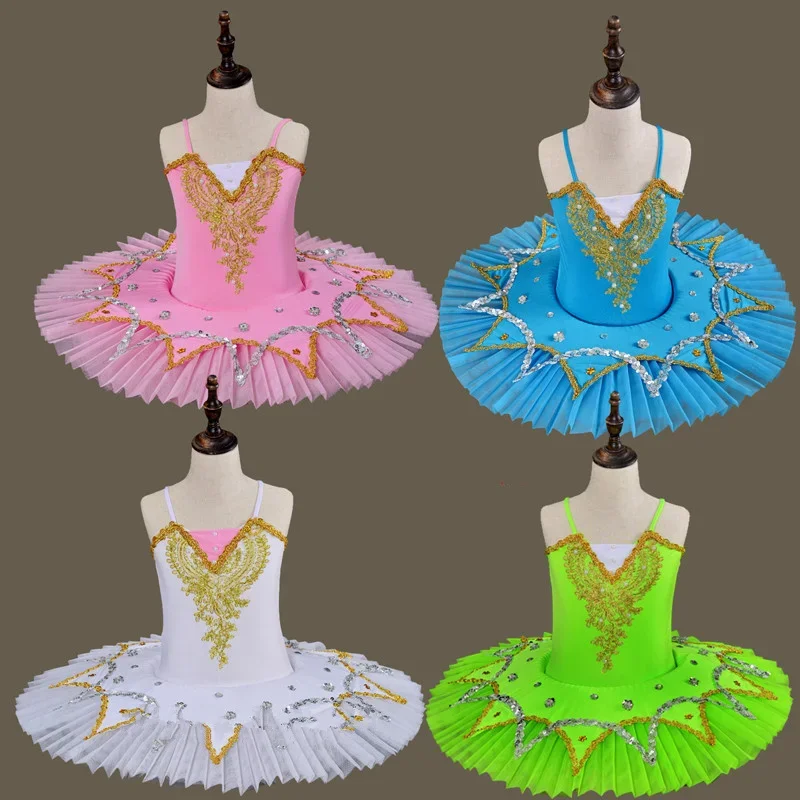 女の子バレエドレスチュチュ子供女の子ダンス服白鳥の湖子供バレエドレス衣装女の子子供ダンサーレオタードダンスウェア