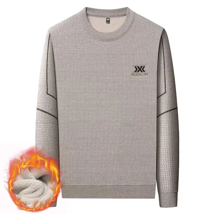 سترة Pierre Cardin الرجالية المبطنة بمسند Fce سترة محبوكة مستديرة Ne ملابس داخلية غير رسمية قاعدة irt ناعمة ومريحة ودافئة...