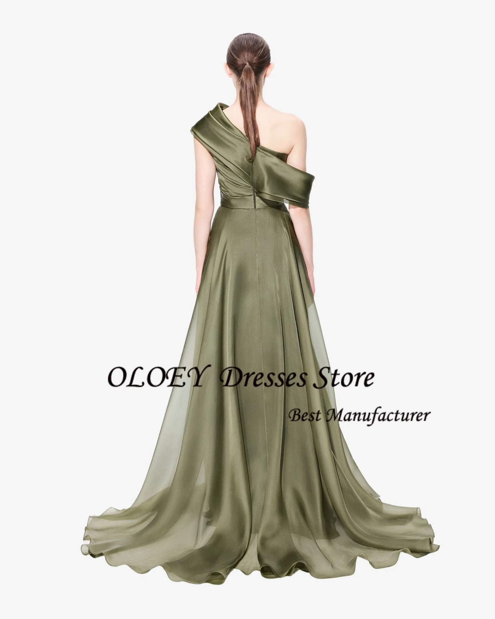 فستان OLOEY فاخر للحفلات الراقصة 2026 فساتين سهرة مكشوفة الكتف للسيدات فساتين زفاف أنيقة للضيوف للمناسبات الخاصة الأورجانزا
